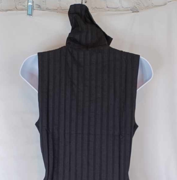Lett Orly Mock Top Sleeveless Soft with Eco Rib in Black Goth NWT - Picture 4 of 9